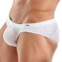 Slip de la marca TOF PARIS - Bikini de microfibra Temptation Tof Paris - Blanco - Ref : TOF523B