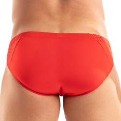 Slip de la marca TOF PARIS - Bikini de microfibra Temptation Tof Paris - Rojo - Ref : TOF523R