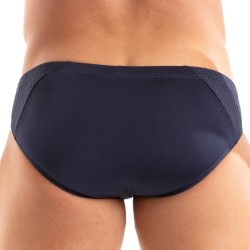 Slip der Marke TOF PARIS - Temptation Mikrofaser Bikini Tof Paris - Marineblau - Ref : TOF523BM