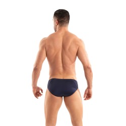 Slip, Tanga de la marque TOF PARIS - Bikini Tentation en Microfibre Tof Paris - Bleu Marine - Ref : TOF523BM