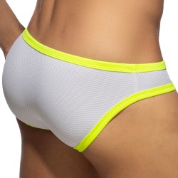 Slip de bain de la marque ADDICTED - Bikini de Bain Snow - Jaune Neon - Ref : ADS360 C31