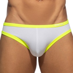 Slip de bain de la marque ADDICTED - Bikini de Bain Snow - Jaune Neon - Ref : ADS360 C31