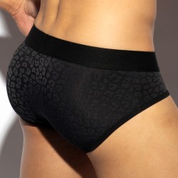 Brief of the brand ES COLLECTION - Slip Leopard Noir - Ref : UN623 C10