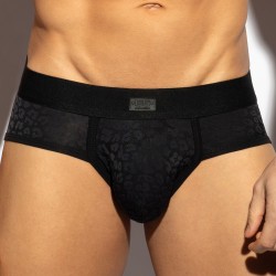 Slip de la marca ES COLLECTION - Slip Leopard Noir - Ref : UN623 C10