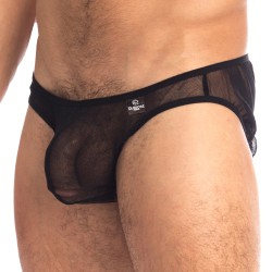 Slip, Tanga de la marque QURIOSÉ - Sheer Sensations - Micro Slip Quriosé - Ref : QU01 MES BLK