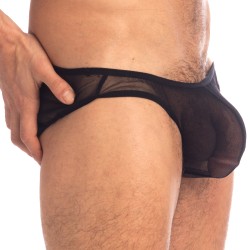 Slip de la marca QURIOSÉ - Sheer Sensations - Micro Calzoncillos Quriose - Ref : QU01 MES BLK