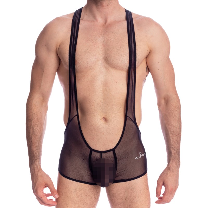 Body de la marque QURIOSÉ - Sheer Sensations - Body Wiggle It Quriosé - Ref : BD01 MES BLK