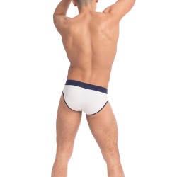 Slip, Tanga de la marque QURIOSÉ - Let Me Out Blanc - Slip Quriosé - Ref : QU21 TWO NA50