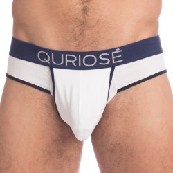 Slip, Tanga de la marque QURIOSÉ - Let Me Out Blanc - Slip Quriosé - Ref : QU21 TWO NA50