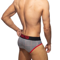 Slip de la marca ADDICTED - Calzoncillos escoceses - Ref : AD1354 C10