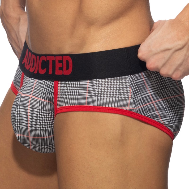 Slip de la marca ADDICTED - Calzoncillos escoceses - Ref : AD1354 C10