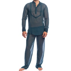 Manches longues de la marque L HOMME INVISIBLE - Chantilly Teal - Chemise Tunique L Homme Invisible - Ref : HW143 CHA 015