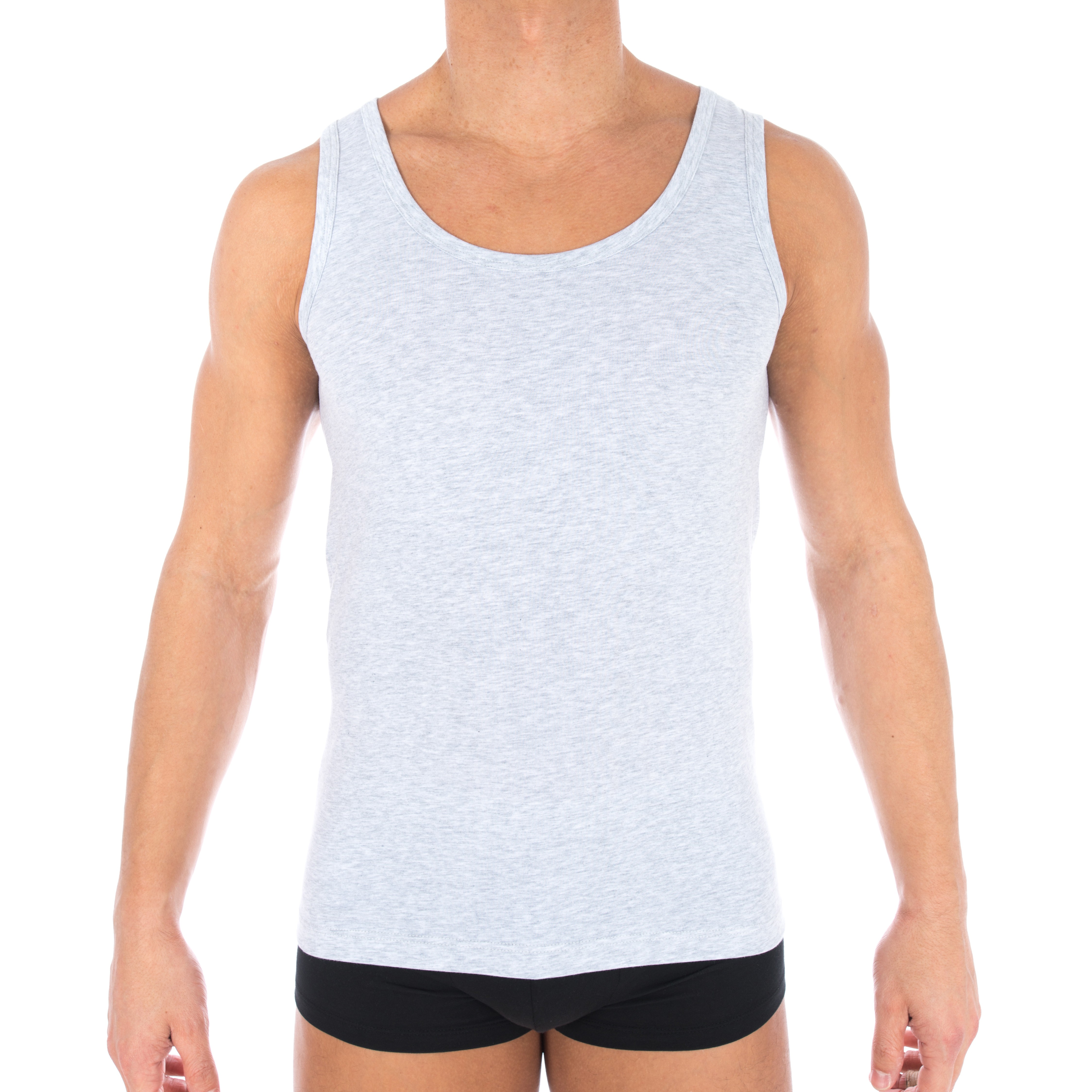 Singlet COTTON ORGANIC grey marled - Impetus : sale of Tank top for...