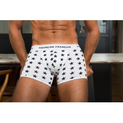  Boxer long étoiles - blanc - GARÇON FRANÇAIS BOXER18-BLANC ETOILES 