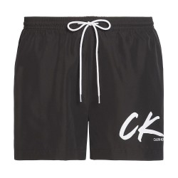  Zugschnur - Schwarz Swim Shorts - CALVIN KLEIN KM0KM00442-BEH 