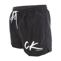  Zugschnur - Schwarz Swim Shorts - CALVIN KLEIN KM0KM00442-BEH 