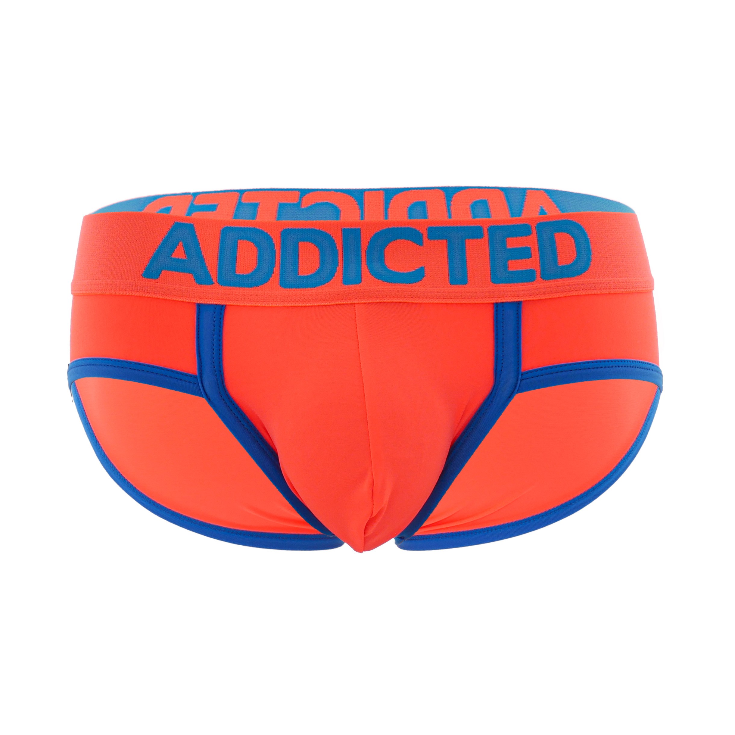 Addicted Cockring Swimderwear Briefs - Neon Orange