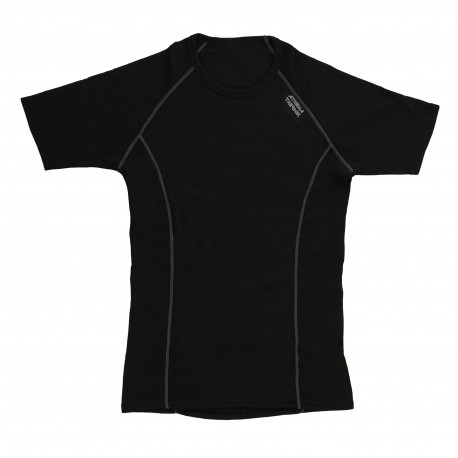 T-shirt manches courtes thermique homme noir