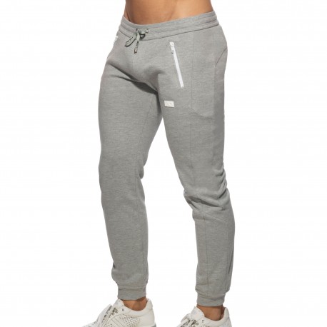 Double zip Jogging pants - gray - ADDICTED : sale of Pants for men ...