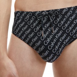  Slip de bain - Core Solids noir - CALVIN KLEIN KM0KM00746-0GQ 