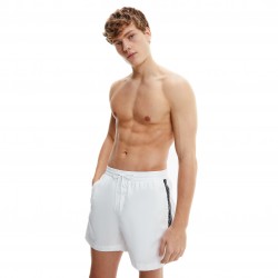  Cordoncino medio-Nos - pantaloncini da bagno bianco - CALVIN KLEIN KM0KM00741-YCD 