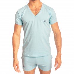  Hypnos Ice Blue - T-shirt Col V - L'HOMME INVISIBLE MY61-HYP-021 