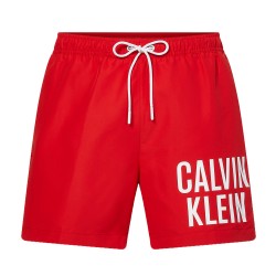  Pantaloncini da bagno con cordoncino medio Intense Power - rosso - CALVIN KLEIN KM0KM00701-XNL 