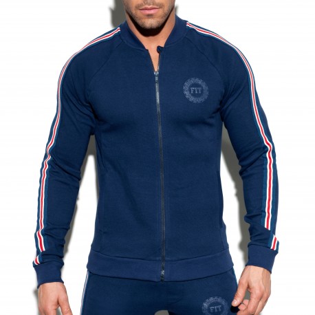 Veste Sport FIT TAPE - marine - ES COLLECTION SP208-C09