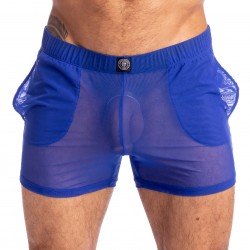Caprera - Mini Slip  Slip Homme en tulle bleue transparente