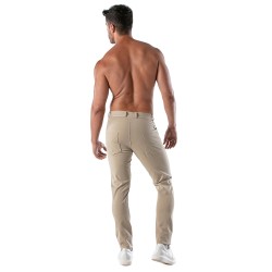 Hosen der Marke TOF PARIS - copy of Chino Patriot - beige Hose - Ref : TOF217BE