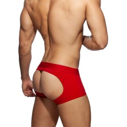 Boxershorts, Shorty der Marke AD FÉTISH - Boxer Bottomless Fetish - rot - Ref : ADF93 C06