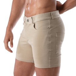 Kurze der Marke TOF PARIS - Patriot Tof Paris Chino Shorts - beige - Ref : TOF216BE