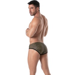 Bath Brief of the brand TOF PARIS - Splendid Swim Briefs Tof Paris - Khaki - Ref : TOF264K