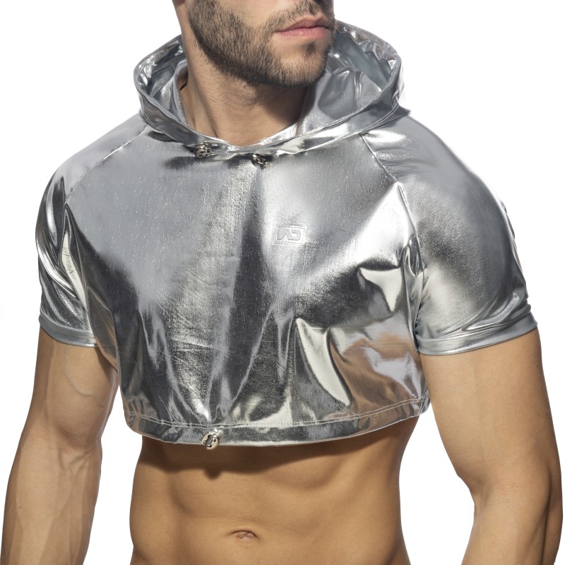 Top of the brand ADDICTED - Croptop gold & silver - silver - Ref : AD1170 C21