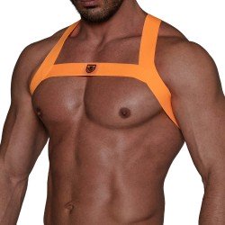 Harness of the brand TOF PARIS - Fetish Elastic Harness TOf paris - Neon Orange - Ref : H0017OF