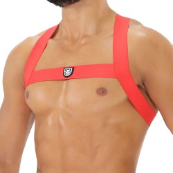 Harness of the brand TOF PARIS - Fetish Elastic Harness TOf paris - Red - Ref : H0017R