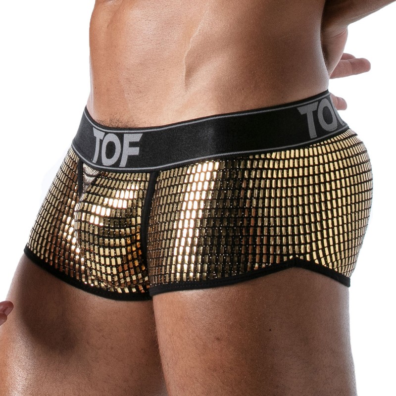 Boxer, shorty de la marque TOF PARIS - Boxer Star Tof Paris - Or - Ref : TOF171O