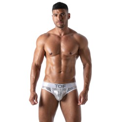 Jockstraps of the brand TOF PARIS - Star Jockstrap Tof Paris - Silver - Ref : TOF173A