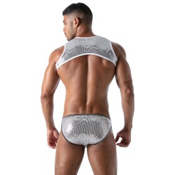 Geschirr der Marke TOF PARIS - Harness mit Tasche Star Tof Paris - Silber - Ref : TOF176A