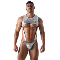 Geschirr der Marke TOF PARIS - Harness mit Tasche Star Tof Paris - Silber - Ref : TOF176A