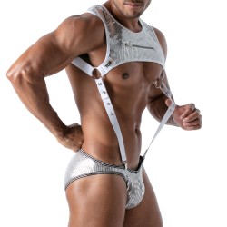 Geschirr der Marke TOF PARIS - Harness mit Tasche Star Tof Paris - Silber - Ref : TOF176A