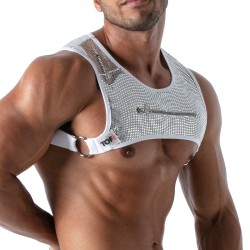 Geschirr der Marke TOF PARIS - Harness mit Tasche Star Tof Paris - Silber - Ref : TOF176A