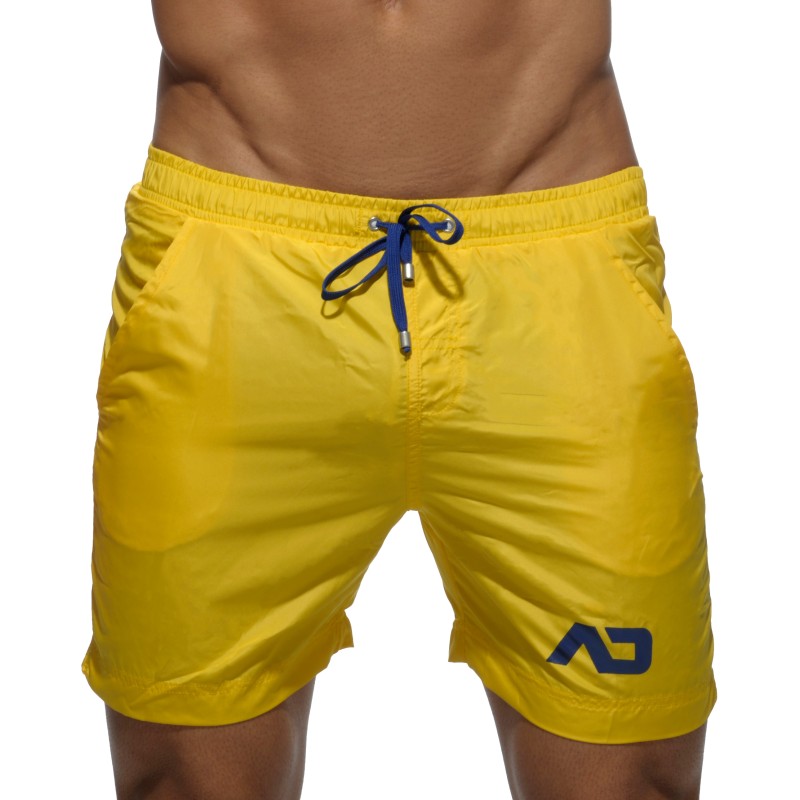 Pantaloncini da bagno del marchio ADDICTED - Shorts da bagno Basic - giallo - Ref : ADS073 C03