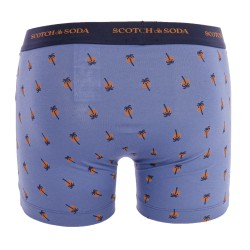 Boxershorts, Shorty der Marke SCOTCH & SODA - 2er-Pack bedruckte Boxershorts aus Bio-Baumwolle von Scotch&Soda – Blau - Ref : 70