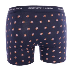 Boxershorts, Shorty der Marke SCOTCH & SODA - 2er-Pack bedruckte Boxershorts aus Bio-Baumwolle von Scotch&Soda – Blau - Ref : 70