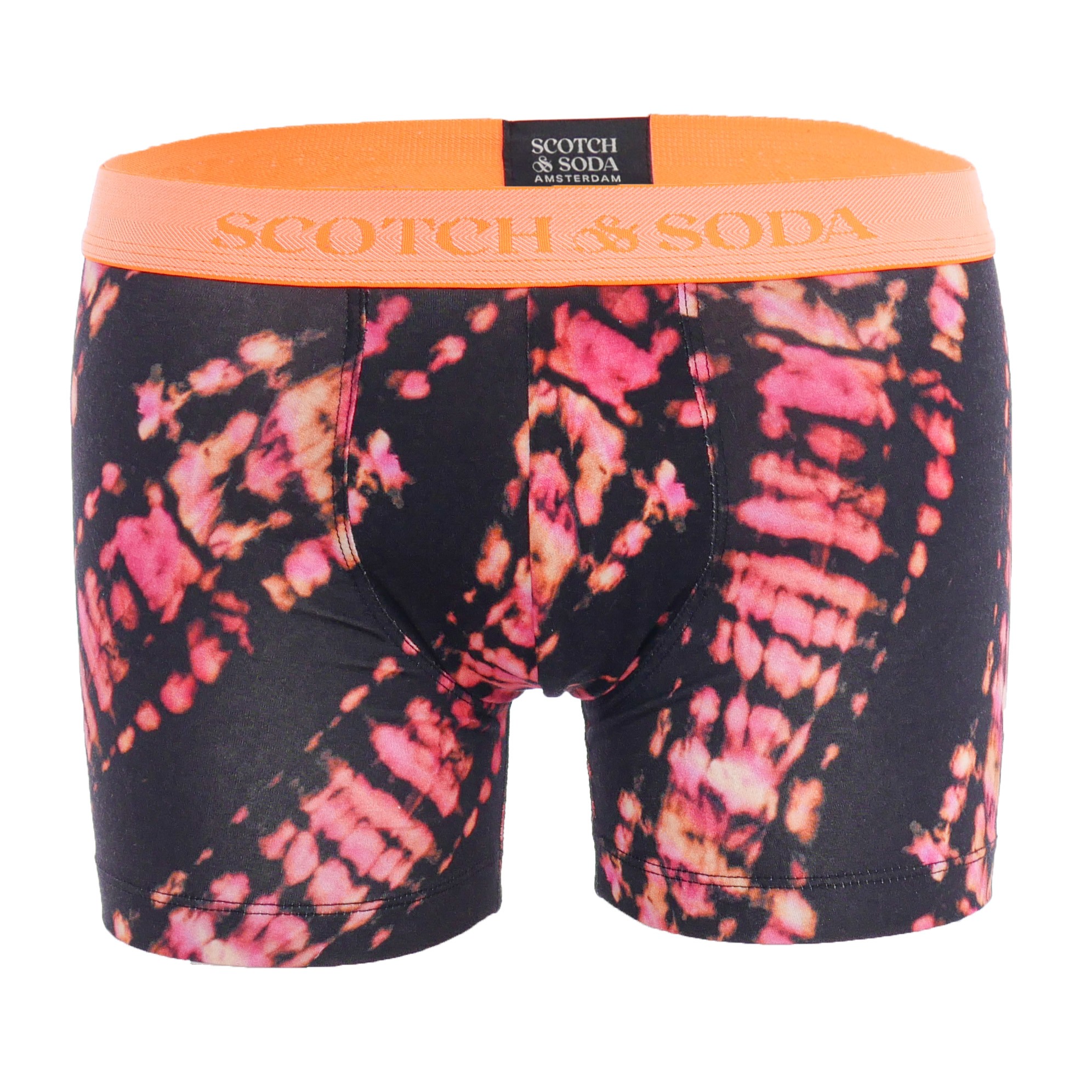 Pack of 2 Scotch&Soda Boxers with neon belt in organic cotton - Bla