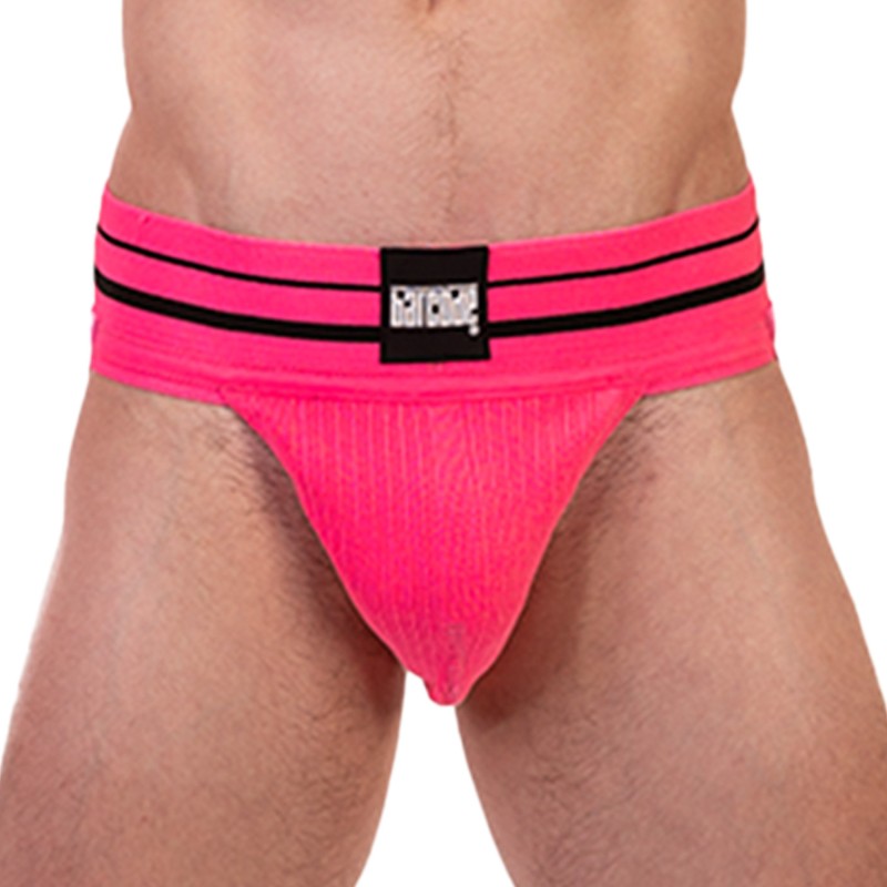 Jock strap de la marque BARCODE BERLIN - Jockstrap Andreus - rose/noir - Ref : 91851 3103