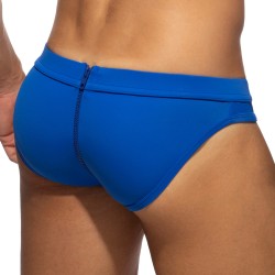 Bath Brief of the brand AD FÉTISH - Allover zip swimsuit - blue - Ref : ADF150 C16