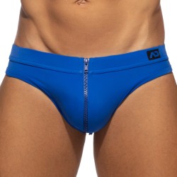 Bath Brief of the brand AD FÉTISH - Allover zip swimsuit - blue - Ref : ADF150 C16