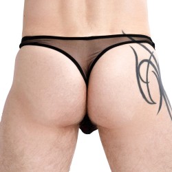 Tanga de la marca QURIOSÉ - Tanga Bikini Sheer Sensation - negro - Ref : QU02 MES